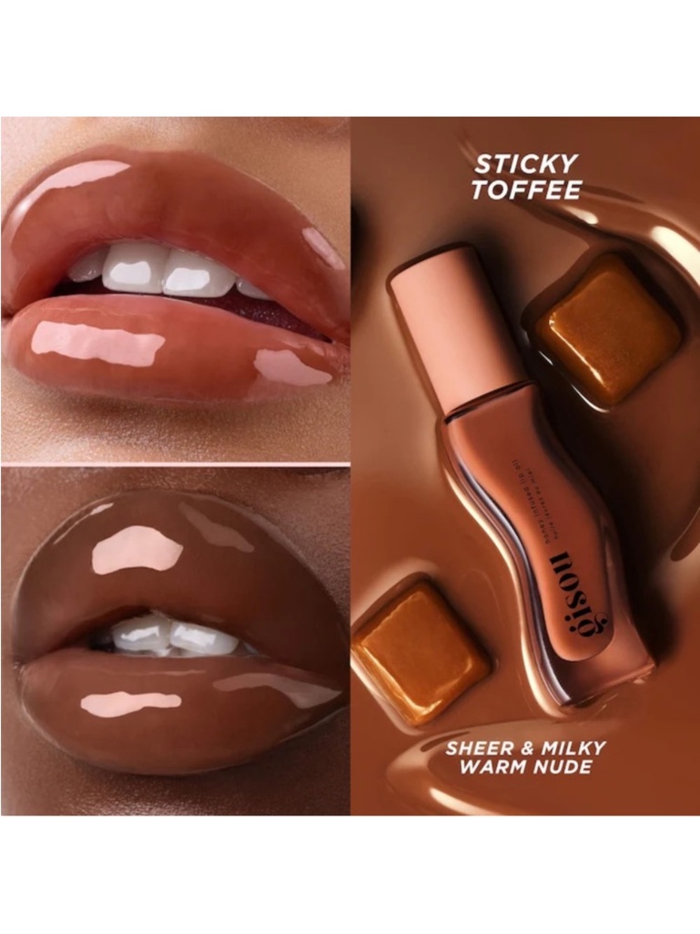 Gisou Honey Infused Hydrating Lip Oil Sticky Toffee